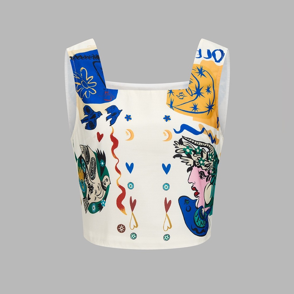 Commense Graphic Print Top+Pants Set - Picture 5 of 6